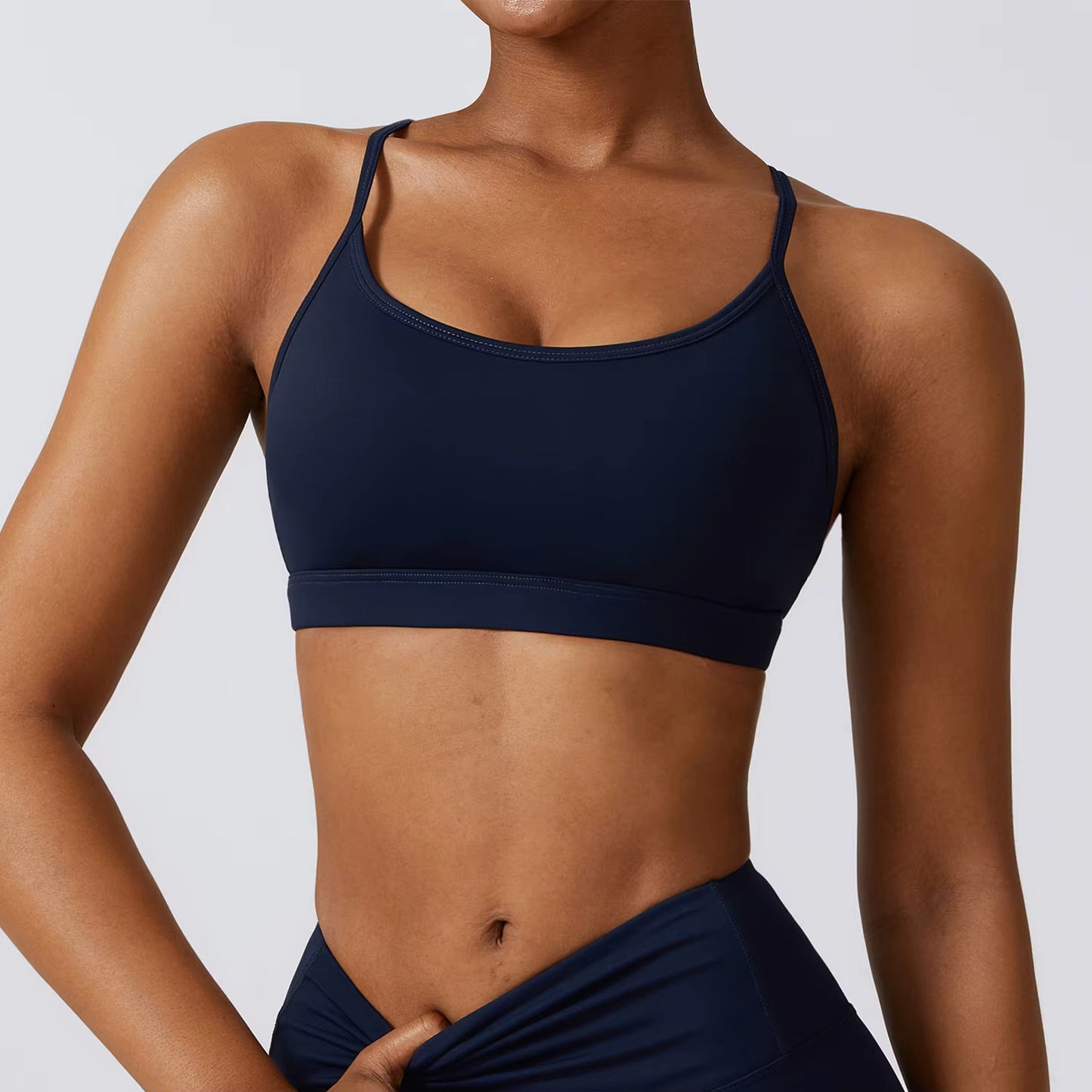 Elastic gym bra