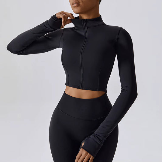 Slim-Fit Cropped Jacket