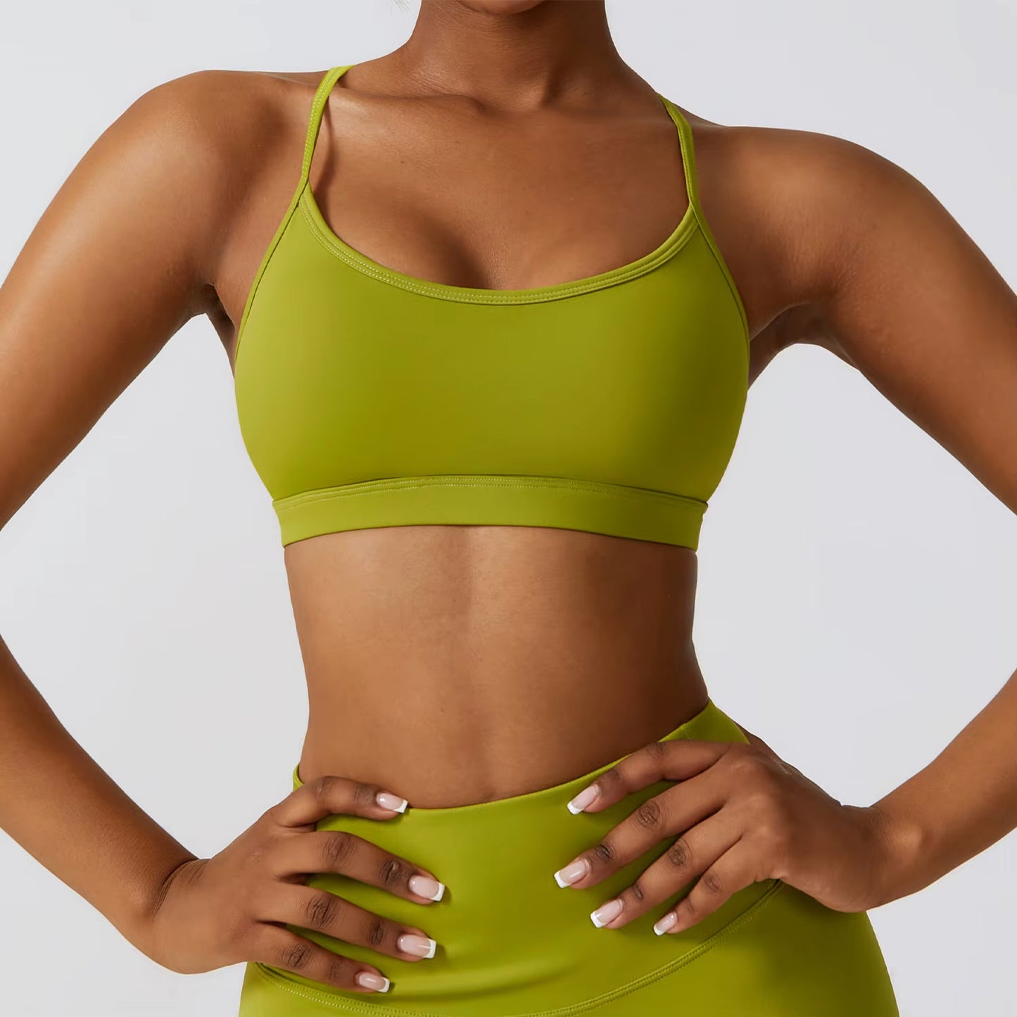 Elastic gym bra