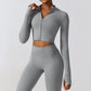 Slim-Fit Cropped Jacket