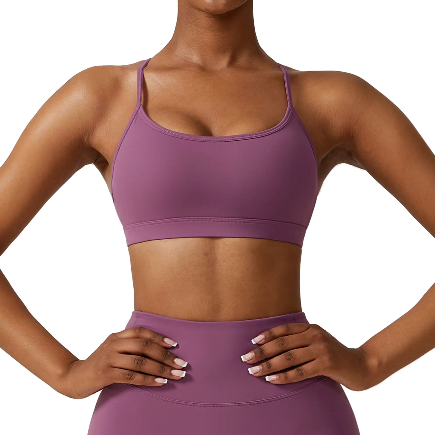 Elastic gym bra