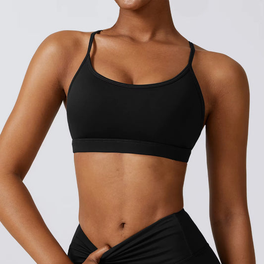 Elastic gym bra